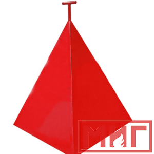 Фото 13 - Пожарная пирамида для пожарного гидранта 750x750x900 (Четырехгранная).